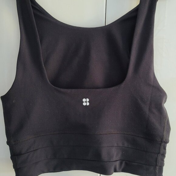 Sweaty Betty Black Crop Top Size S - Picture 3 of 5